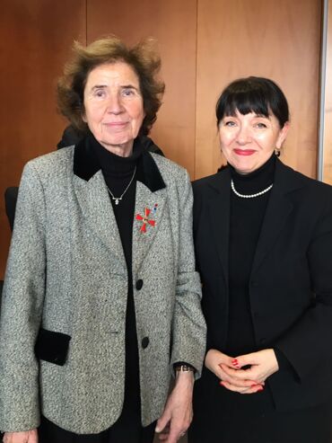 Beate Klarsfeld und Petra Rosenberg