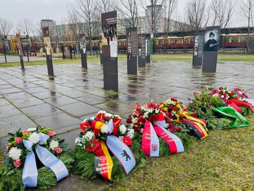 Gedenkkränze der Regierenden Bürgermeisterin von Berlin